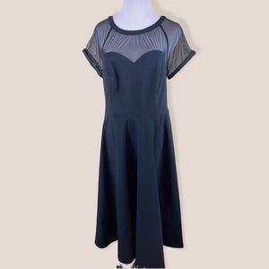 Torrid Size 12 Little Black Dress with sheer inlay